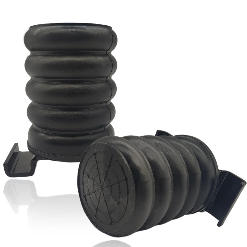 DAZZLAIT SSR-610-47 Rear Suspension Enhancement System Black | Bump Stop Fit for Nissan Frontier  Titan | Toyota Tacoma  Tundra  Hilux | Mitsubishi Triton | Rear Suspension Helper Springs - Image 1